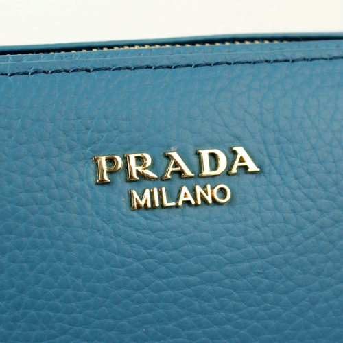 2014 Prada  grained calf leather shoulder bag BT6043 royalblue